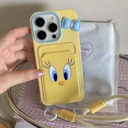 Adorable Tweety Card Holder Case – Cute & Practical iPhone Cover